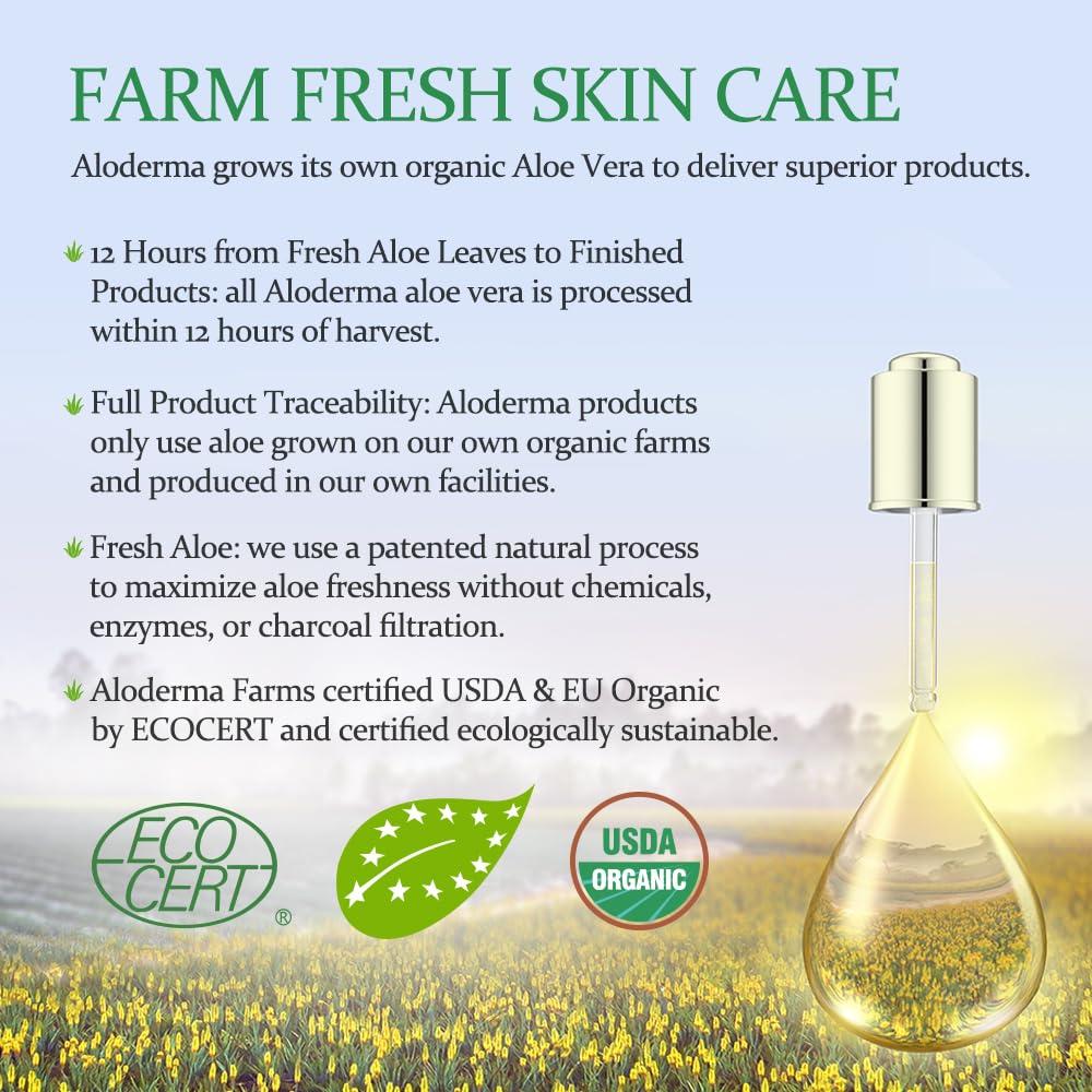image:imageAloderma AgeDefying 24K Gold Leaf Aloe Flower Essence Gel Made within 12 Hours of Harvest Luxurious Aloe Gel with Allantoin amp Hyaluronic Acid for a Glowing Shimmering Youthful Complexion 7oz7 Ounce Pack of 1