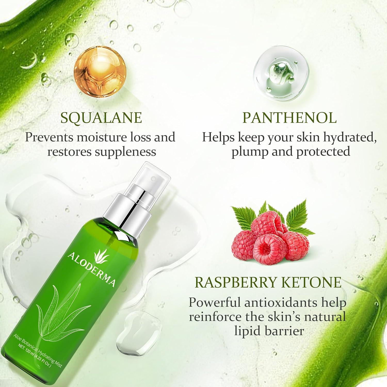 image:imageAloderma Aloe Hydrating Set Botanical Hydrating Mist Aloe Vera Gel