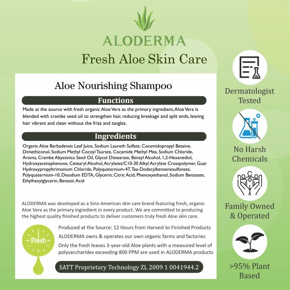 image:imageAloderma Aloe Nourishing Body Wash 16oz Fresh Organic Aloe Vera Based No Water Added For All Skin Types Moisturizing Shea Butter amp Allantoin for Naturally Soft Hydrated amp Nourished SkinShampoo Nourishing