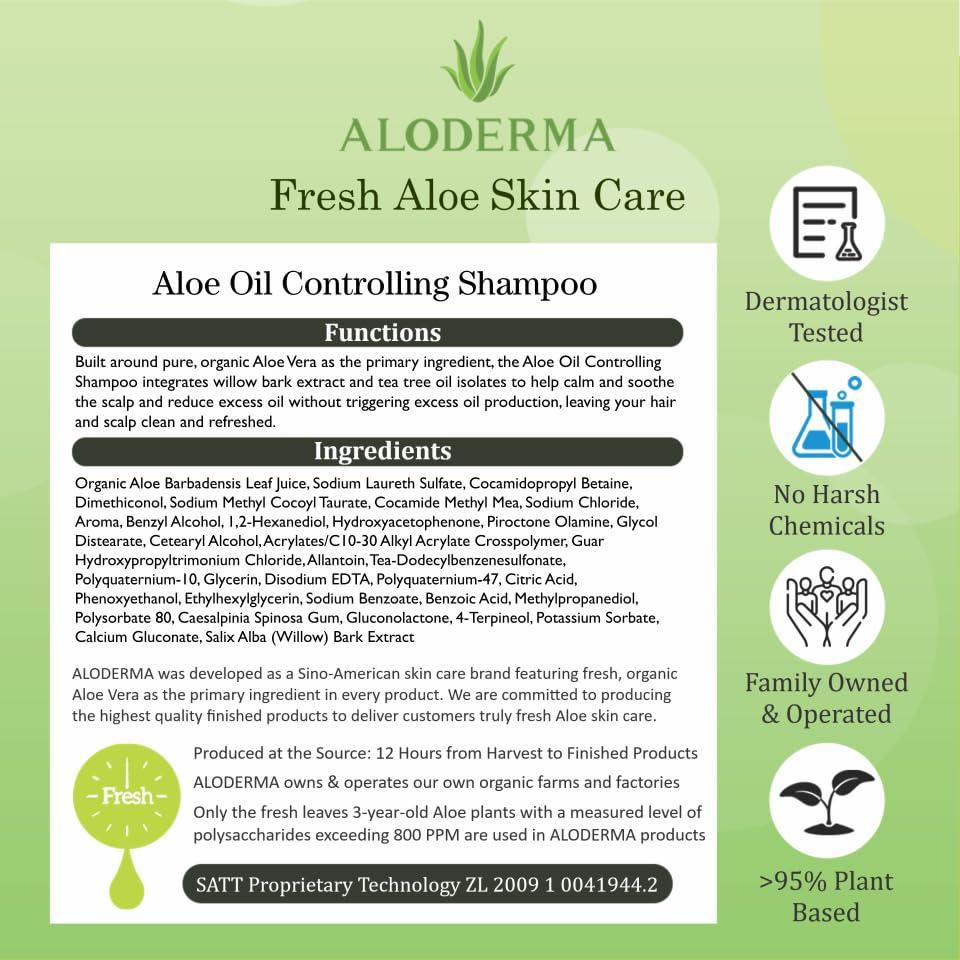 image:imageAloderma Aloe Nourishing Body Wash 16oz Fresh Organic Aloe Vera Based No Water Added For All Skin Types Moisturizing Shea Butter amp Allantoin for Naturally Soft Hydrated amp Nourished SkinShampoo Oil Controlling