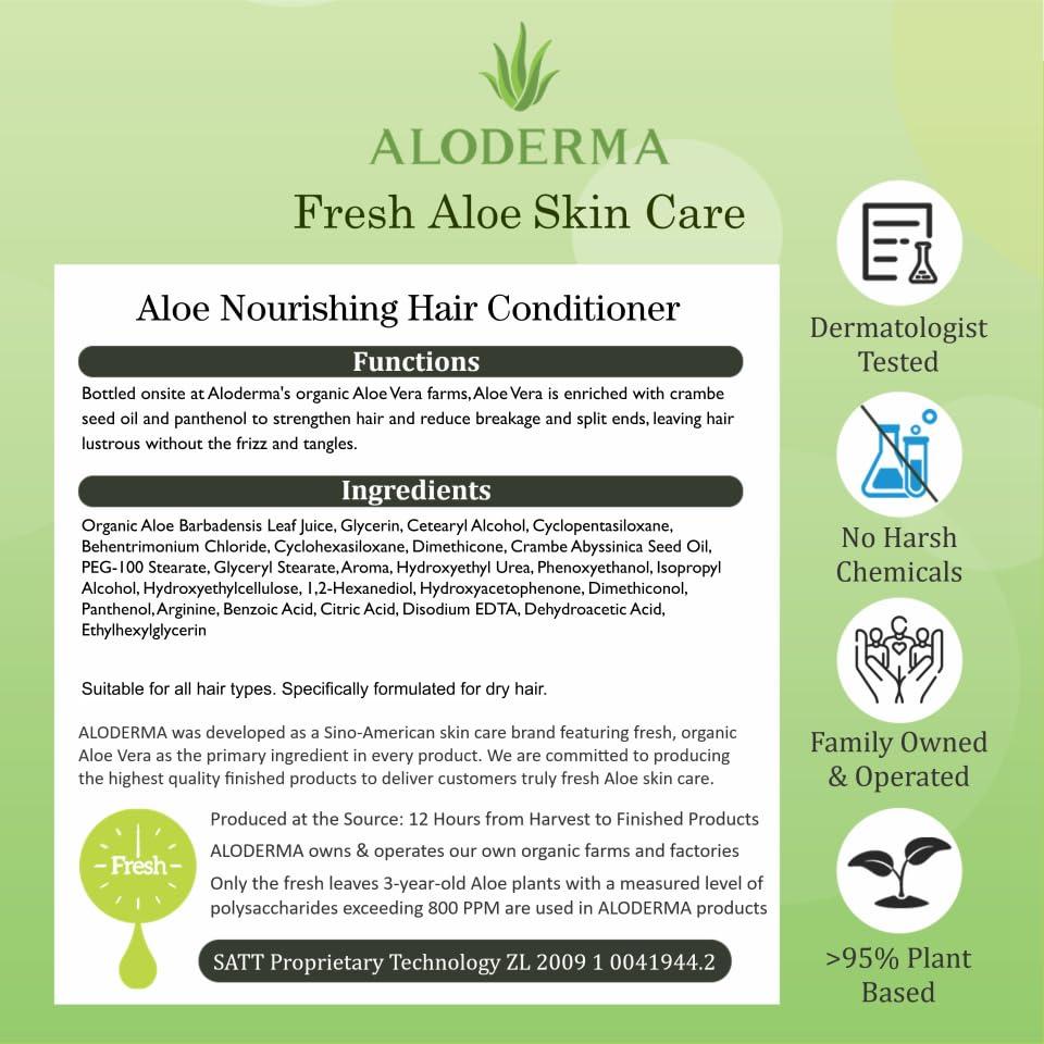 image:imageAloderma Aloe Nourishing Body Wash 16oz Fresh Organic Aloe Vera Based No Water Added For All Skin Types Moisturizing Shea Butter amp Allantoin for Naturally Soft Hydrated amp Nourished SkinConditioner Nourishing