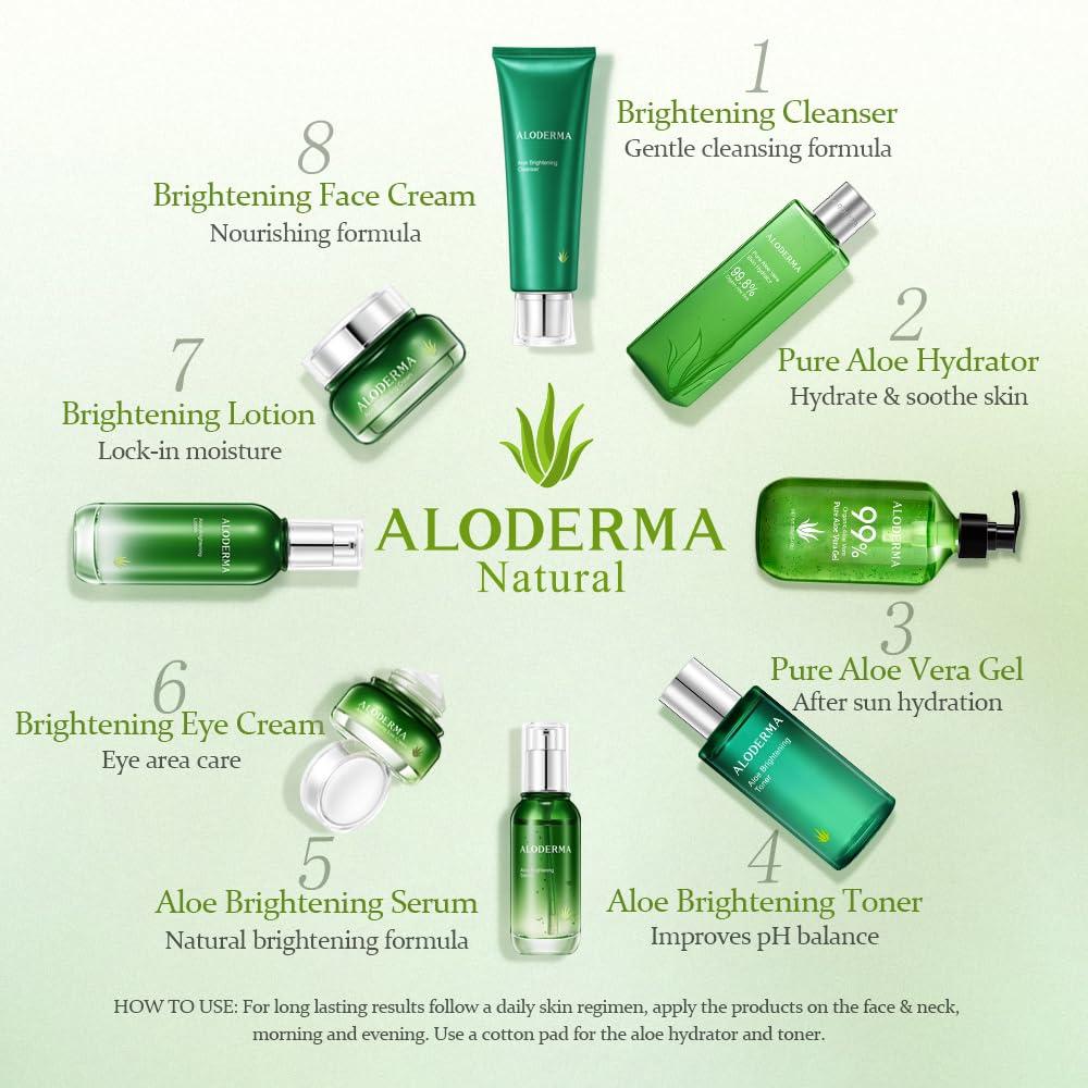 image:imageAloderma Soothing Cleanser for Sensitive Skin Made with 76 Organic Aloe Vera and Allantoin to Calm amp Gently Cleanse Damaged Skin 35ozBrightening