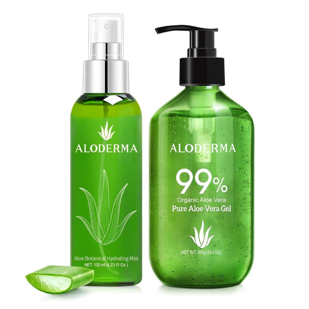image:imageAloderma Aloe Hydrating Set  Botanical Hydrating Mist Pure Aloe Vera Gel