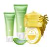 Aloderma Aloe Vera Gel Set 3 Pack – Aloe Flower Essence Gel, 114g Aloe Gel, Travel Size Aloe Vera Gel