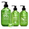 Aloderma Aloe Vera Gel Set, 3 Pieces – 500g Aloe Vera Gel, 300g Aloe Vera Gel, 300g Aloe Vera Gel + Tea Tree Oil