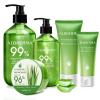 Aloderma Aloe Vera Gel Set, 5 Pieces – 45g Aloe Vera Gel, 114g Aloe Vera Gel, 300g Aloe Vera Gel, 300g Aloe Vera Gel + Tea Tree Oil, 200g Aloe Vera Gel