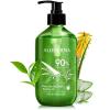 Aloderma Organic Aloe Vera Gel for Skin + Tea Tree Oil, Made within 12 Hours of Harvest, Soothing Pure Aloe Vera Gel for Face, Works Great for Oily Skin, Dry Scalp, Aftershave, Natural Aloe – 10.6 Oz(1)