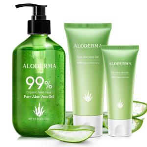 99% Pure Aloe Vera Gel Set – 3 Pieces – 300g Aloe Vera Gel, 114g Aloe Gel & 45g Aloe Gel