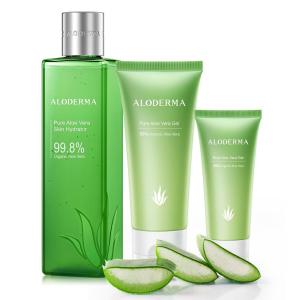 All Purpose Aloe Vera Gel Set – 3 Pieces – Skin Hydrator, 114g Aloe Vera Gel & 45g Aloe Vera Gel Travel Size