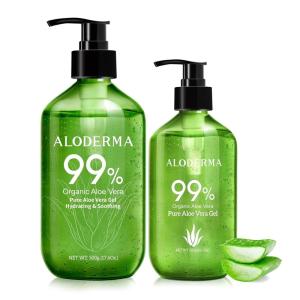 Aloderma Aloe Vera Gels, 2 pieces – 500g Aloe Vera Gel, 300g Aloe Vera Gel