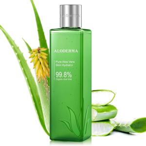 Aloderma Fresh Aloe Vera Face Hydrator Made with 99.8% Organic Aloe Vera Within 12 Hours of Harvest – No Thickeners Great for Acne Prone & Sensitive Skin Repair, Scalp, & Hair 240ml(1)