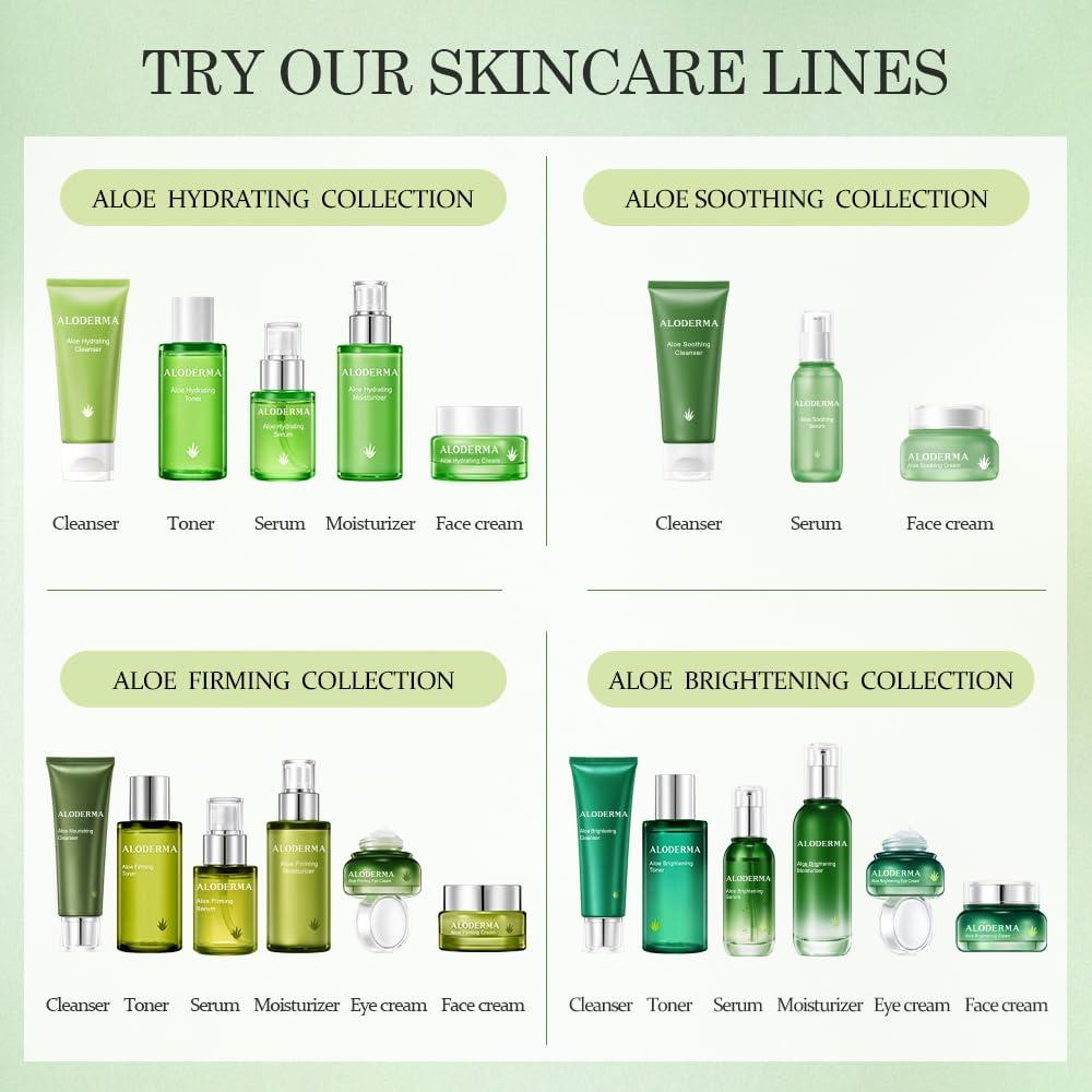 image:imageAloderma Firming Sheet Masks with 89 Organic Aloe Vera 5 pcs Formulated for AgeDefying Results with Hyaluronic Acid amp Arginine Intense Hydration amp Nourishment for Plump Supple Rejuvenated SkinBrightening
