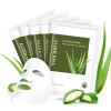 Aloderma Firming Sheet Masks with 89% Organic Aloe Vera 5 pcs – Formulated for Age-Defying Results with Hyaluronic Acid & Arginine, Intense Hydration & Nourishment for Plump, Supple, Rejuvenated Skin(Firming)