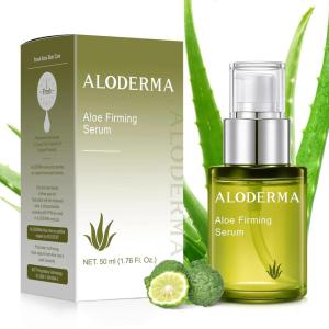 Aloderma Aloe Brightening Serum for Face Made with 65% Organic Aloe Vera + Niacinamide & Vitamin C for Bright, Luminous Skin – Natural Serum to Hydrate & Revitalize Dull, Tired Skin, 1.7oz(Firming)