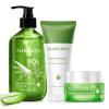 Aloderma Oil Controlling Set, 3 pcs – Aloe Clearing Gel, Aloe Vera Gel + Tea Tree Oil, Hydrating Cream