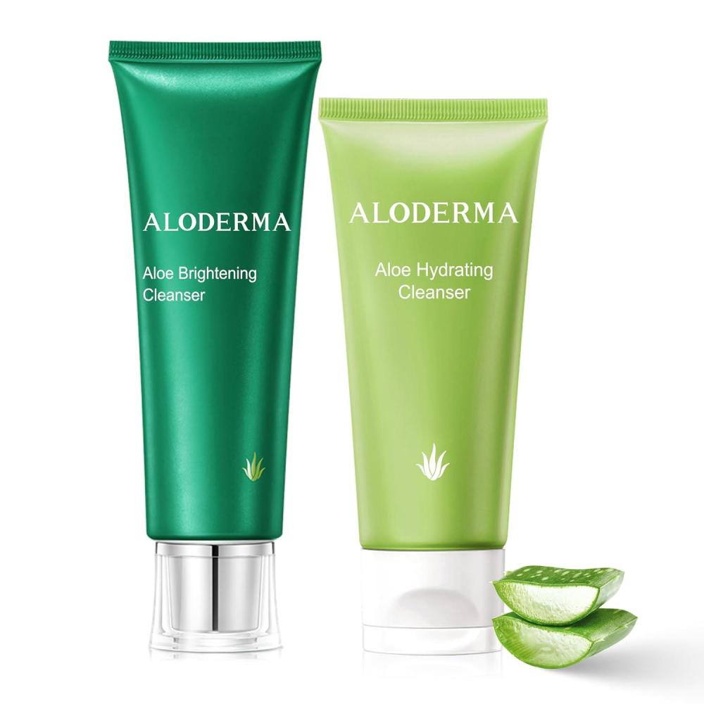 image:imageAloderma Aloe Cleanser Set 2 Pieces  Hydrating Cleanser Brightening Cleanser