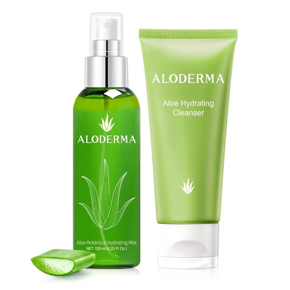 image:imageAloderma Aloe Hydrating Set  Hydrating Cleanser Aloe Botanical Mist