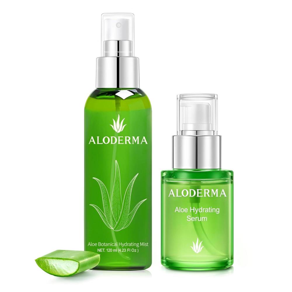 image:imageAloderma Aloe Hydrating Set  Hydrating Serum Botanical Hydrating Mist