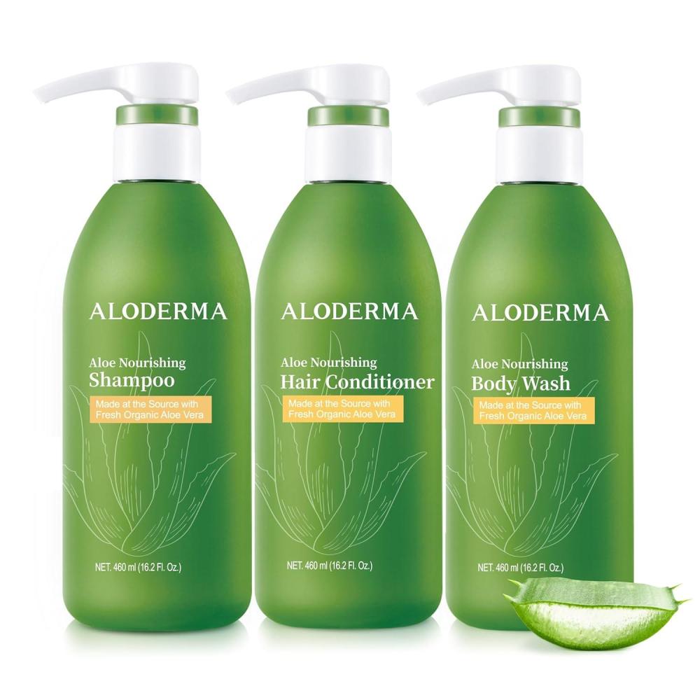 image:imageAloderma Aloe Nourishing Set  Nourishing Shampoo Nourishing Conditioner Nourishing Body Wash