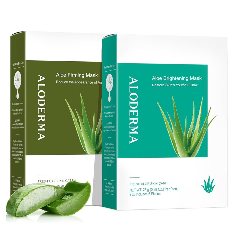 image:imageAloderma Aloe Sheet Mask 2 Pack  Firming Mask Brightening Mask