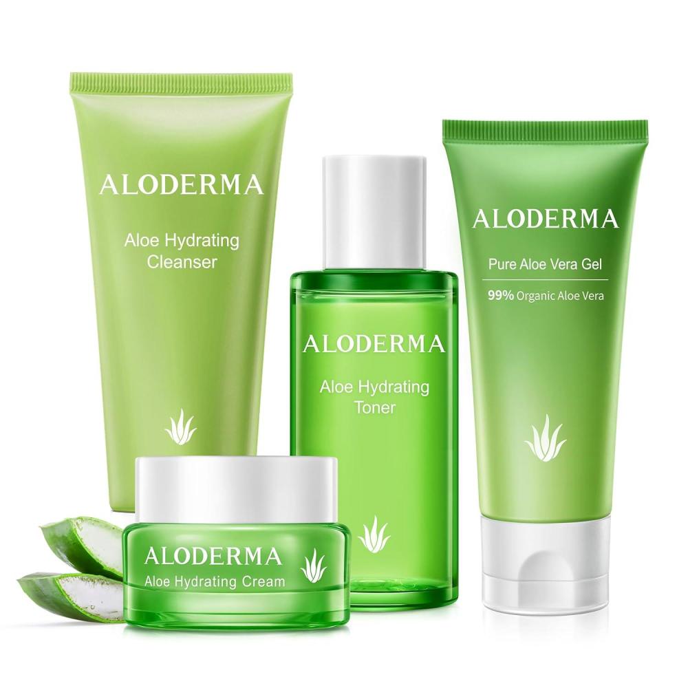 image:imageAloderma Essential Aloe Hydrating Set 4Piece Set