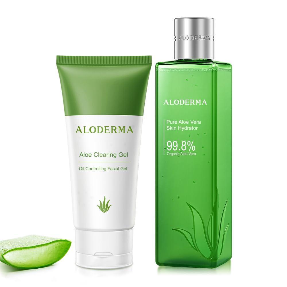 image:imageAloderma Oil Controlling Set 2 pcs  Aloe Clearing Gel Aloe Skin Hydrator