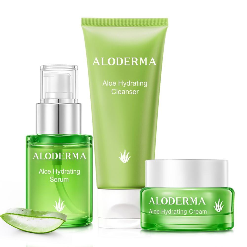 image:imageAloderma Travel Size Hydrating Set  3 Pieces  Cleanser Cream Serum