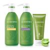Aloderma Aloe Shower Set – Nourishing Body Wash, Oil Controlling Shampoo, Oil Controlling Facial Cleanser