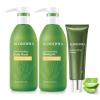 Aloderma Aloe Shower Set, 3 pcs – Body Wash, Nourishing Shampoo, Nourishing Face Cleanser – Hydrating, Moisturizing