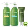 Aloderma Aloe Shower Set, 3 pcs – Nourishing Body Wash, Volumizing Shampoo, Nourishing Cleanser – Hydrating, Moisturizing