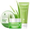 Aloderma Basic Aloe Hydrating Set – 4 Pieces – 2 x Cleanser, Cream, 200g Aloe Vera Gel