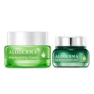 Aloderma Aloe Cream Set, 2 pieces – Hydrating Cream, Brightening Eye Cream
