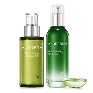 Aloderma Aloe Face Moisturizer Set, 2 Pieces – Brightening Moisturizer, Firming Face Lotion