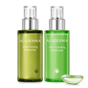 Aloderma Aloe Face Moisturizer Set, 2 Pieces – Hydrating Face Lotion, Firming Moisturizer