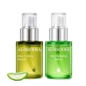 Aloderma Aloe Face Serums Set, 2 Pieces – Hydrating Serum, Firming Serum