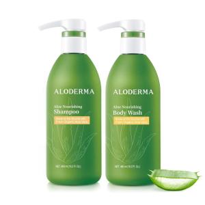 Aloderma Aloe Nourishing Set – Nourishing Shampoo, Nourishing Body Wash