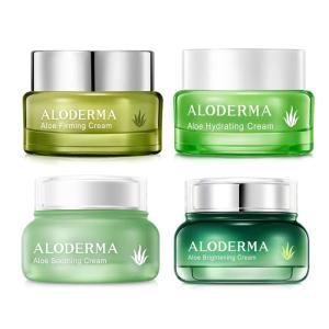 Aloderma Face Cream Set, 4 pieces – Hydrating Cream, Firming Cream, Soothing Cream, Brightening Cream