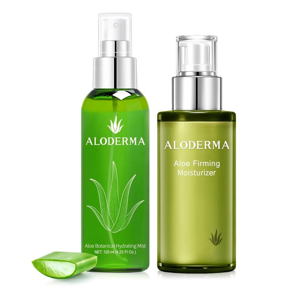 image:imageAloderma Aloe Nourishing Set  Firming Moisturizer Botanical Hydrating Mist